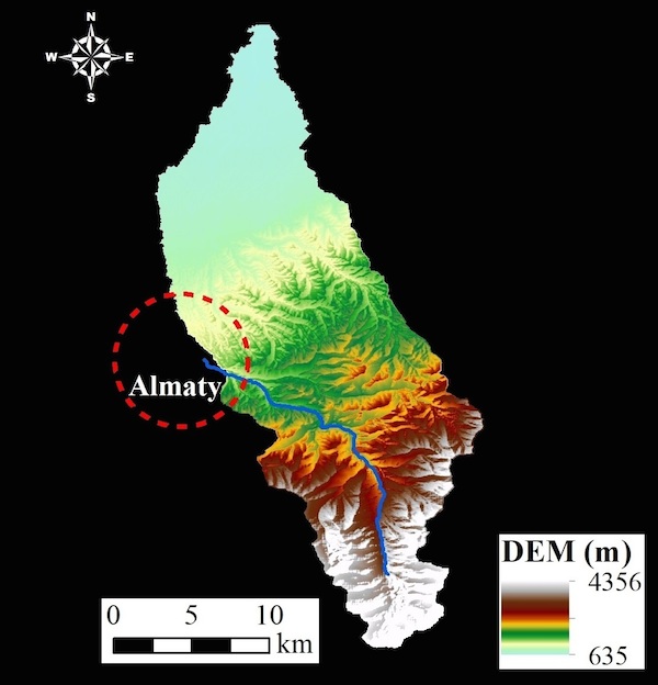 an image depicting DEM in Almaty